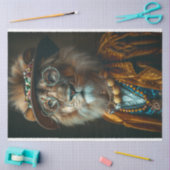 Decoupage  Gekleed Charismatische Leeuw Tissuepapier (Craft)