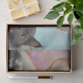 Decoupage Gelukkige Vrolijke Honden, Katten, Muis Tissuepapier (Geschenk)