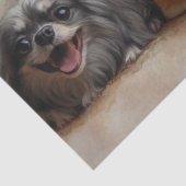 Decoupage Gelukkige Vrolijke Honden, Katten, Muis Tissuepapier (Detail)