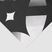 Decoupage Geometric Black White Abstract Pattern Tissuepapier (Detail)