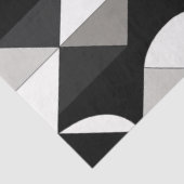 Decoupage Geometric Diamonds Semicircles Abstract  Tissuepapier (Detail)