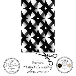 Decoupage Geometrisch Zwart Wit Abstract Patroon  Tissuepapier