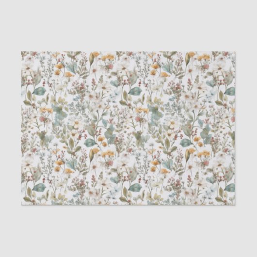 Decoupage geperste bloemen Bloemen Bloemen Waterve Tissuepapier (Voorkant)