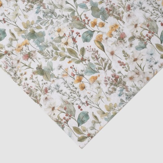 Decoupage geperste bloemen Bloemen Bloemen Waterve Tissuepapier (Detail)