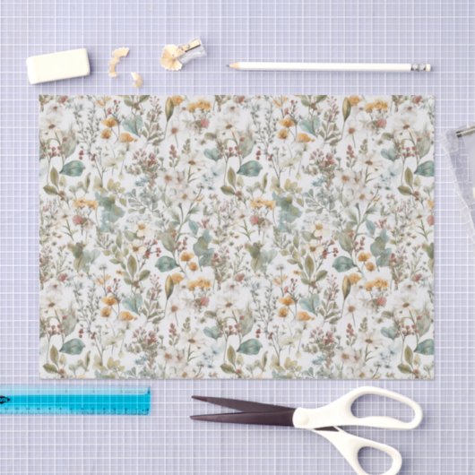 Decoupage geperste bloemen Bloemen Bloemen Waterve Tissuepapier (Craft)
