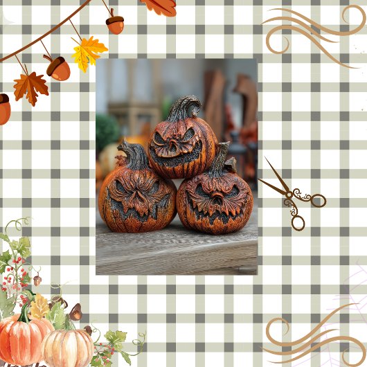 Decoupage gesneden pompoenen Wicked Harmony Tissuepapier