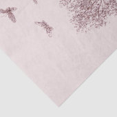 Decoupage Ghost Draped in Pink Lace Halloween Tissuepapier (Detail)