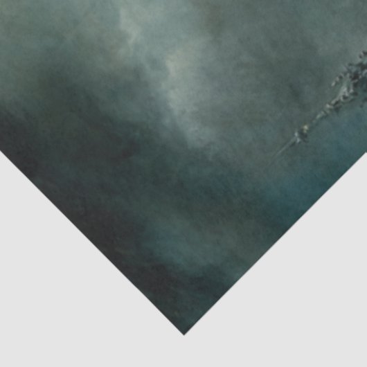 Decoupage Ghost Light Hollow Fog Overdekte Kasteel Tissuepapier (Detail)