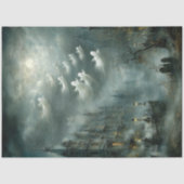 Decoupage Ghost Light Hollow Fog Overdekte Kasteel Tissuepapier (Voorkant)