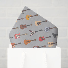 Decoupage Gitaar Verjaardagsfeest Tissuepapier