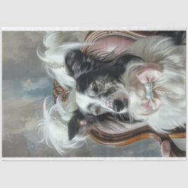 Decoupage Glamorous Aussie in de salon Tissuepapier