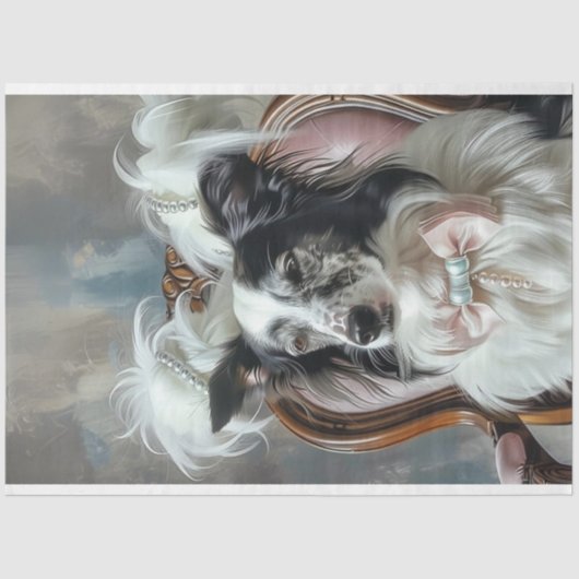 Decoupage Glamorous Aussie in de salon Tissuepapier (Voorkant)