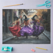 Decoupage Goede heksen dansen Cobblestone Street Tissuepapier (Craft)