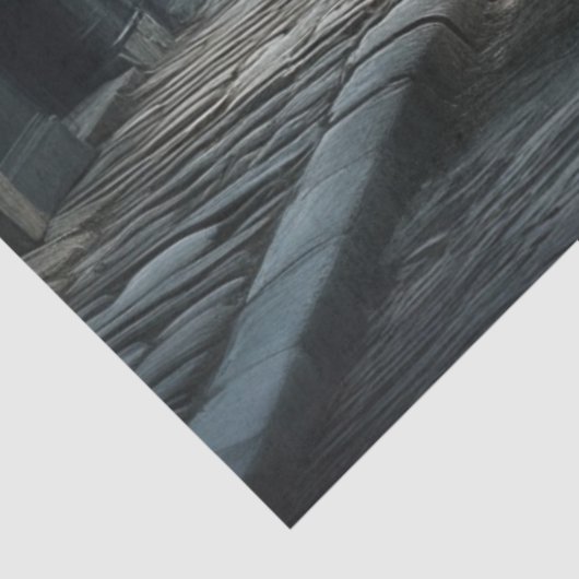 Decoupage Goede heksen dansen Cobblestone Street Tissuepapier (Detail)