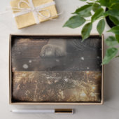 Decoupage Gold Retriever Kerstboom Lichten Tissuepapier (Geschenk)