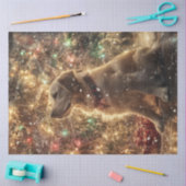 Decoupage Gold Retriever Kerstboom Lichten Tissuepapier (Craft)