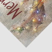 Decoupage Golden Retriever Antlers & Kerstmis Tissuepapier (Detail)