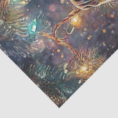 Decoupage Golden Retriever Kerstverlichting Tissuepapier (Detail)