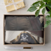 Decoupage - Golden Retriever Pirate Dog - Tissuepapier (Geschenk)