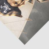 Decoupage - Golden Retriever Pirate Dog - Tissuepapier (Detail)
