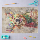 Decoupage Golden Retriever Vakantie Kledinggewei Tissuepapier (Craft)
