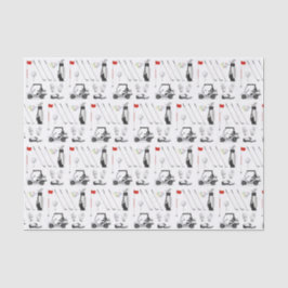 Decoupage Golf Golfer Golfen Verjaardagsfeest Tissuepapier