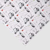 Decoupage Golf Golfer Golfen Verjaardagsfeest Tissuepapier (Detail)