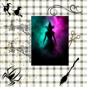 Decoupage Good Witch Wrapped in Thunder & Grace Tissuepapier