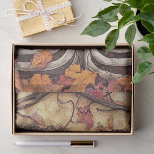 Decoupage Gothic Afro-Amerikaanse Skeleton Wedding Tissuepapier (Geschenk)