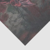 Decoupage Gothic Christmas Good Witch in Red Tissuepapier (Detail)