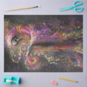 Decoupage Gothic Elegant Figuur wervelende kleur Tissuepapier (Craft)