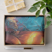 Decoupage Gothic Haunted House Jack-O-Lanterns  Tissuepapier (Geschenk)