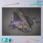 Decoupage Gothic Pirate Tricorn Paarse Pet Tissuepapier (Craft)