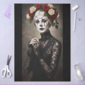 Decoupage Gothic Rose Queen – Dark Romantic Art Tissuepapier (Craft)