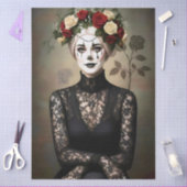 Decoupage Gothic Rose Queen – Dark Romantic Art Tissuepapier (Craft)