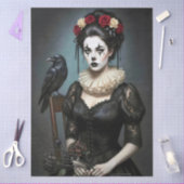 Decoupage Gothic Rose Queen – Dark Romantic Art Tissuepapier (Craft)