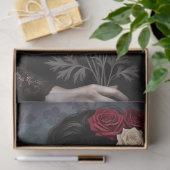 Decoupage Gothic Rose Queen – Dark Romantic Art Tissuepapier (Geschenk)