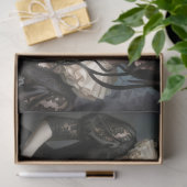 Decoupage Gothic Rose Queen – Dark Romantic Art Tissuepapier (Geschenk)