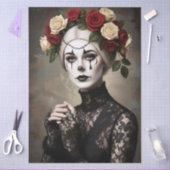 Decoupage Gothic Rose Queen – Dark Romantic Art Tissuepapier (Craft)