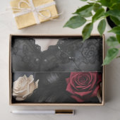 Decoupage Gothic Rose Queen – Dark Romantic Art Tissuepapier (Geschenk)