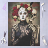 Decoupage Gothic Rose Queen – Dark Romantic Art Tissuepapier (Craft)