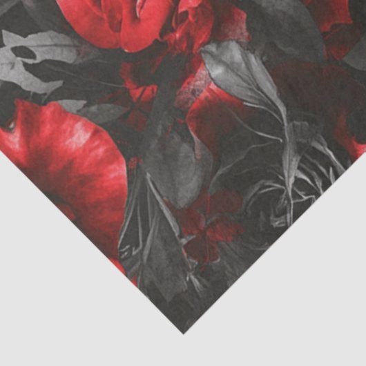 Decoupage Gothic Silver Skeleton Skull Tissuepapier (Detail)