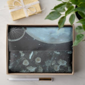 Decoupage Gothic Skeleton Bruid Fiets Witte sluier Tissuepapier (Geschenk)