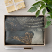 Decoupage Gothic Skeleton Couple Voorstel Tissuepapier (Geschenk)