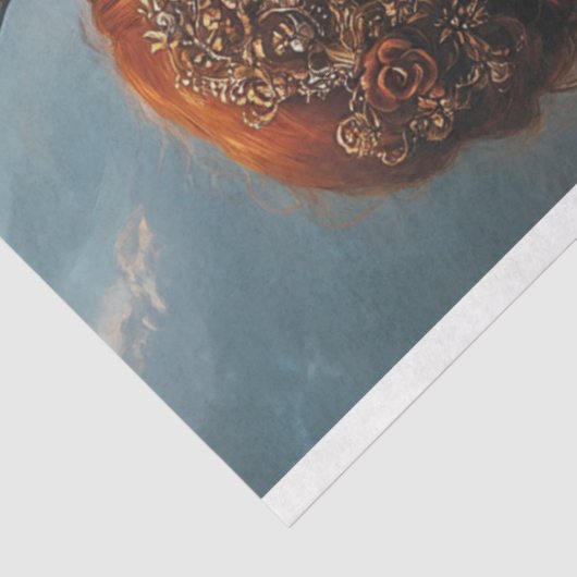 Decoupage Gothic Skeleton Honeymoon Tissuepapier (Detail)