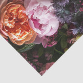 Decoupage Gothic Skeleton Peach Bloemen Tissuepapier (Detail)