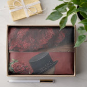 Decoupage Gothic Skeleton Romantisch Paar Dans Tissuepapier (Geschenk)