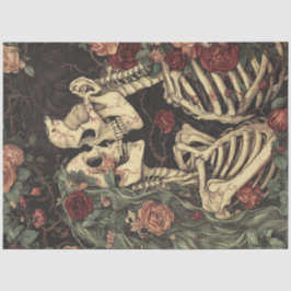 Decoupage Gothic Skeleton Vow Vernieuwing Tissuepapier