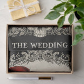 Decoupage Gothic Skeleton Wedding In Red Black Tissuepapier (Geschenk)