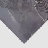 Decoupage Gothic Skelton Dancers Lila Jurk Tissuepapier (Detail)